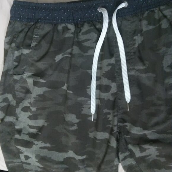 VUORI | Mens Kore Green Camo Performance Shorts Lined 7.5" Inseam Stretch 34 - Picture 3 of 11